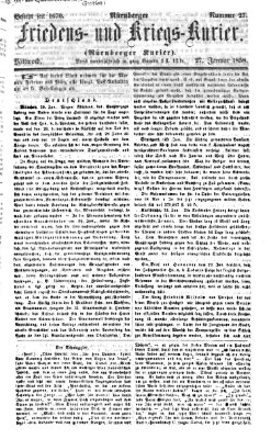 Nürnberger Friedens- und Kriegs-Kurier Mittwoch 27. Januar 1858