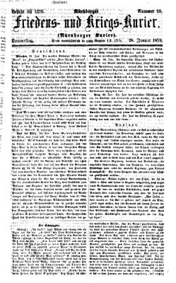 Nürnberger Friedens- und Kriegs-Kurier Donnerstag 28. Januar 1858