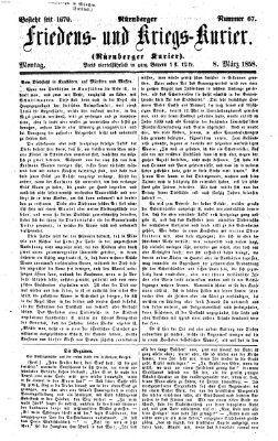 Nürnberger Friedens- und Kriegs-Kurier Montag 8. März 1858