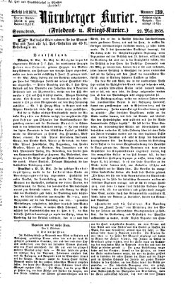 Nürnberger Kurier (Nürnberger Friedens- und Kriegs-Kurier) Samstag 22. Mai 1858