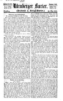 Nürnberger Kurier (Nürnberger Friedens- und Kriegs-Kurier) Dienstag 25. Mai 1858