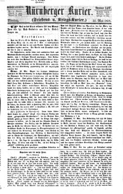 Nürnberger Kurier (Nürnberger Friedens- und Kriegs-Kurier) Montag 31. Mai 1858