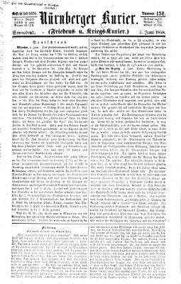 Nürnberger Kurier (Nürnberger Friedens- und Kriegs-Kurier) Samstag 5. Juni 1858