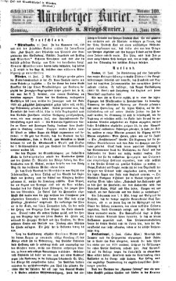 Nürnberger Kurier (Nürnberger Friedens- und Kriegs-Kurier) Sonntag 13. Juni 1858