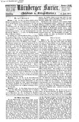 Nürnberger Kurier (Nürnberger Friedens- und Kriegs-Kurier) Dienstag 6. Juli 1858