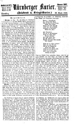 Nürnberger Kurier (Nürnberger Friedens- und Kriegs-Kurier) Dienstag 28. September 1858