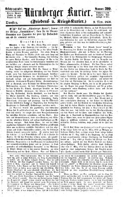 Nürnberger Kurier (Nürnberger Friedens- und Kriegs-Kurier) Dienstag 9. November 1858