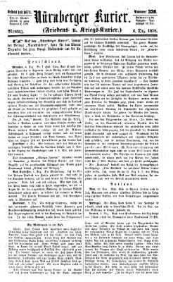 Nürnberger Kurier (Nürnberger Friedens- und Kriegs-Kurier) Montag 6. Dezember 1858