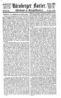 Nürnberger Kurier (Nürnberger Friedens- und Kriegs-Kurier) Mittwoch 8. Dezember 1858