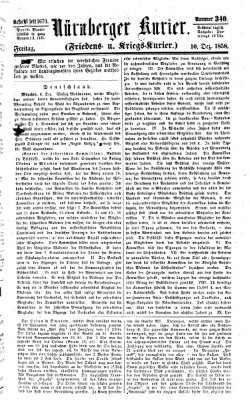 Nürnberger Kurier (Nürnberger Friedens- und Kriegs-Kurier) Freitag 10. Dezember 1858