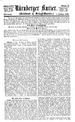 Nürnberger Kurier (Nürnberger Friedens- und Kriegs-Kurier) Mittwoch 5. Januar 1859