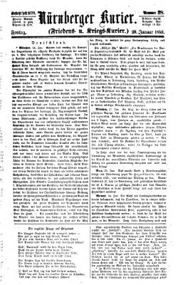 Nürnberger Kurier (Nürnberger Friedens- und Kriegs-Kurier) Freitag 28. Januar 1859