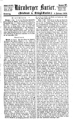 Nürnberger Kurier (Nürnberger Friedens- und Kriegs-Kurier) Sonntag 6. Februar 1859