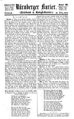 Nürnberger Kurier (Nürnberger Friedens- und Kriegs-Kurier) Mittwoch 30. März 1859