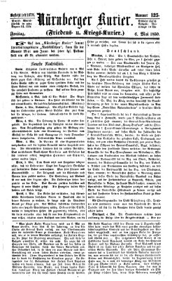 Nürnberger Kurier (Nürnberger Friedens- und Kriegs-Kurier) Freitag 6. Mai 1859