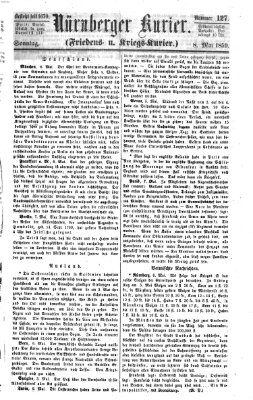 Nürnberger Kurier (Nürnberger Friedens- und Kriegs-Kurier) Sonntag 8. Mai 1859