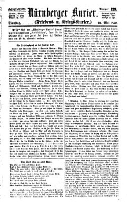 Nürnberger Kurier (Nürnberger Friedens- und Kriegs-Kurier) Dienstag 10. Mai 1859