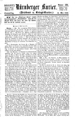 Nürnberger Kurier (Nürnberger Friedens- und Kriegs-Kurier) Donnerstag 12. Mai 1859