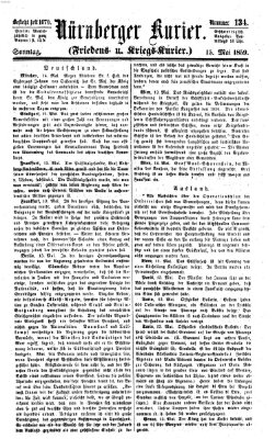 Nürnberger Kurier (Nürnberger Friedens- und Kriegs-Kurier) Sonntag 15. Mai 1859