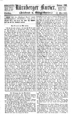 Nürnberger Kurier (Nürnberger Friedens- und Kriegs-Kurier) Dienstag 17. Mai 1859