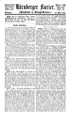 Nürnberger Kurier (Nürnberger Friedens- und Kriegs-Kurier) Montag 23. Mai 1859