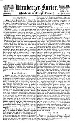 Nürnberger Kurier (Nürnberger Friedens- und Kriegs-Kurier) Sonntag 19. Juni 1859