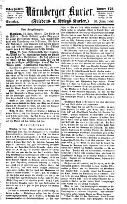 Nürnberger Kurier (Nürnberger Friedens- und Kriegs-Kurier) Sonntag 26. Juni 1859