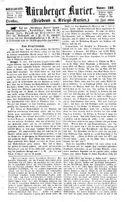 Nürnberger Kurier (Nürnberger Friedens- und Kriegs-Kurier) Dienstag 12. Juli 1859