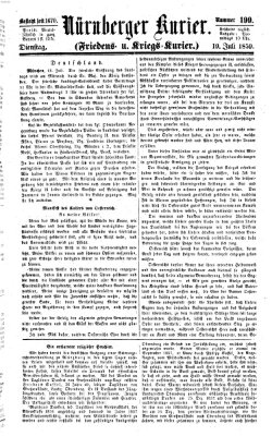 Nürnberger Kurier (Nürnberger Friedens- und Kriegs-Kurier) Dienstag 19. Juli 1859