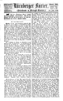 Nürnberger Kurier (Nürnberger Friedens- und Kriegs-Kurier) Donnerstag 28. Juli 1859