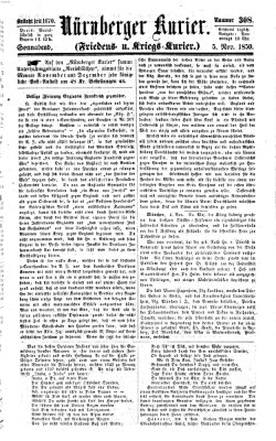 Nürnberger Kurier (Nürnberger Friedens- und Kriegs-Kurier) Samstag 5. November 1859