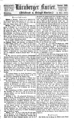 Nürnberger Kurier (Nürnberger Friedens- und Kriegs-Kurier) Sonntag 6. November 1859