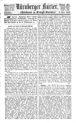 Nürnberger Kurier (Nürnberger Friedens- und Kriegs-Kurier) Dienstag 8. November 1859