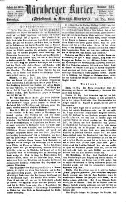 Nürnberger Kurier (Nürnberger Friedens- und Kriegs-Kurier) Sonntag 25. Dezember 1859