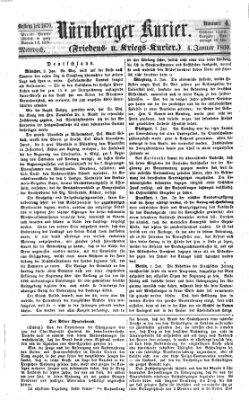 Nürnberger Kurier (Nürnberger Friedens- und Kriegs-Kurier) Mittwoch 4. Januar 1860