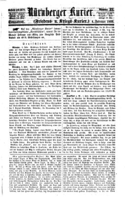 Nürnberger Kurier (Nürnberger Friedens- und Kriegs-Kurier) Samstag 4. Februar 1860