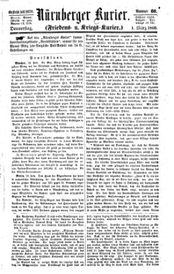 Nürnberger Kurier (Nürnberger Friedens- und Kriegs-Kurier) Donnerstag 1. März 1860