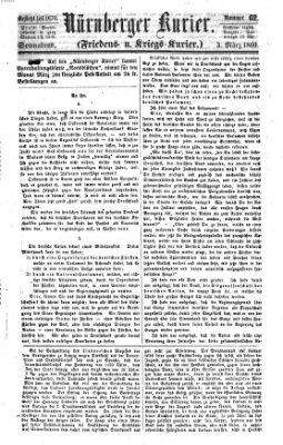 Nürnberger Kurier (Nürnberger Friedens- und Kriegs-Kurier) Samstag 3. März 1860