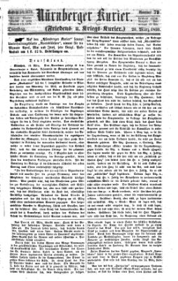 Nürnberger Kurier (Nürnberger Friedens- und Kriegs-Kurier) Dienstag 20. März 1860