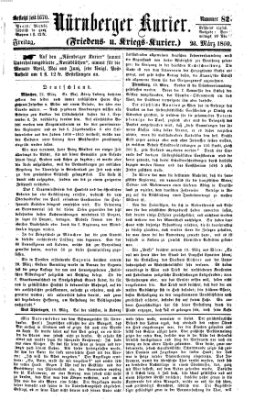 Nürnberger Kurier (Nürnberger Friedens- und Kriegs-Kurier) Freitag 23. März 1860