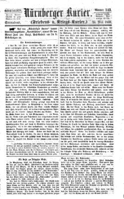 Nürnberger Kurier (Nürnberger Friedens- und Kriegs-Kurier) Samstag 26. Mai 1860