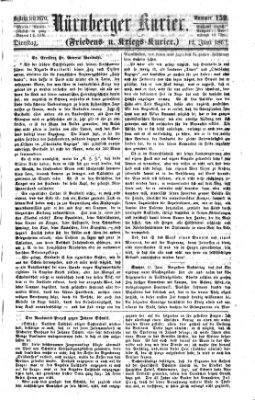 Nürnberger Kurier (Nürnberger Friedens- und Kriegs-Kurier) Dienstag 12. Juni 1860