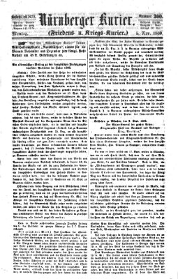 Nürnberger Kurier (Nürnberger Friedens- und Kriegs-Kurier) Montag 5. November 1860