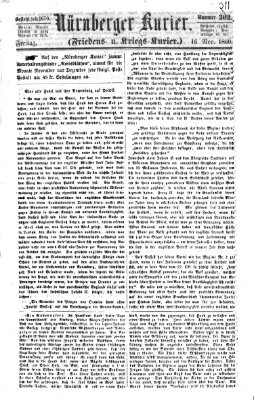 Nürnberger Kurier (Nürnberger Friedens- und Kriegs-Kurier) Freitag 16. November 1860