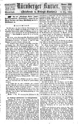 Nürnberger Kurier (Nürnberger Friedens- und Kriegs-Kurier) Samstag 8. Dezember 1860