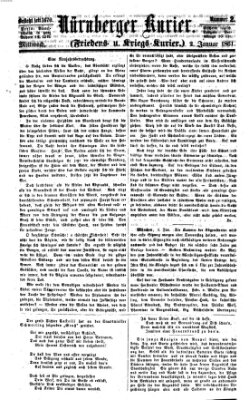 Nürnberger Kurier (Nürnberger Friedens- und Kriegs-Kurier) Mittwoch 2. Januar 1861