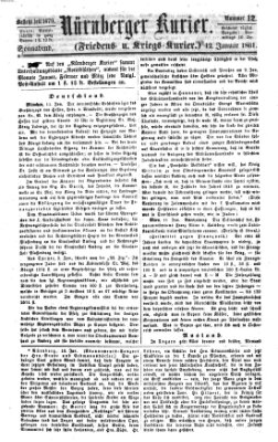 Nürnberger Kurier (Nürnberger Friedens- und Kriegs-Kurier) Samstag 12. Januar 1861