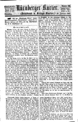 Nürnberger Kurier (Nürnberger Friedens- und Kriegs-Kurier) Dienstag 29. Januar 1861