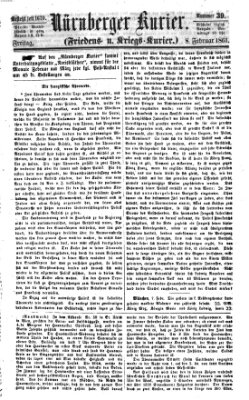 Nürnberger Kurier (Nürnberger Friedens- und Kriegs-Kurier) Freitag 8. Februar 1861