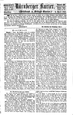 Nürnberger Kurier (Nürnberger Friedens- und Kriegs-Kurier) Dienstag 2. April 1861